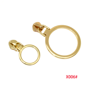 Large Size Zipper Puller 60mm for 5# Metal Zip Hanging Tag Zinc Alloy Round Shape Garment Zipper Slider Customized Color