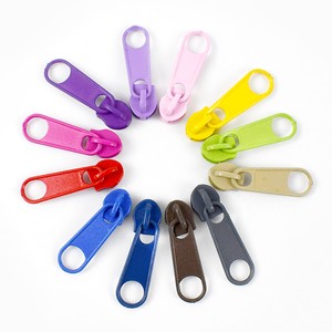 For ZT120 3# DIY Sewing Clothing Accessories Metal Zipper Bags Head Pulls Colorful Zipper Slider for Nylon Zippers