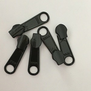 For No. 3 Long Brand Auto Lock Slider Zinc Alloy Closed-end/Open-end Metal Zipper Puller for Garments in Stock