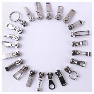 3#5#8#Platinum Copper Teeth Metal Zipper Slider Pull Tab Zipper Head Luggage And Clothing Hardware Accessories Pull Head Instock