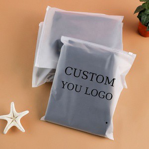 Recycled Pouches Frosted Apparel Ziplock Shipping Clothing Packing Bag Plastic Bags Poly Ldpe Zipper Ziplock Bags With Slider