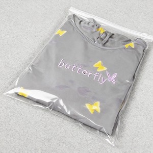 Packaging Zipper Slider T-shirt Garment Bag Matte Reusable Translucent Plastic Ziplock Bags for Clothes