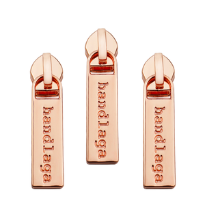 Wholesale Fashion Custom Logo Zipper Sliders 3/5/8 Inch Metal Slider Puller Multi-Color PVC for Handbags/Garments Zinc Material