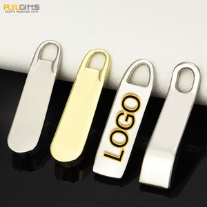 Wholesale Light Gold Metal Zip Slider Decorative Luggage Charm for Handbags Puller Zipper Slider From Manufacturer