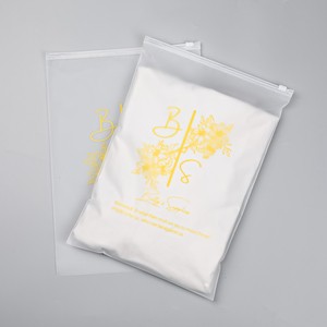Custom Matte / Frosted LDPE Plastic Packaging Ziplock Zipper Bags With Slider for Clothes Packing