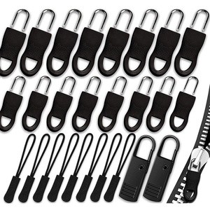 Universal Zipper Pull Detachable Zipper Pull Loop Replacement Pull Tabs for Jackets Boots Pants Tents