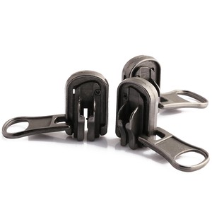 Custom Outdoor Bags Track Two Sided Zipper Slider #5 #7 #8 Two-side Metal Zipper Puller Double Way Zipper Slider