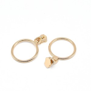 GRS Custom Made Luxury Metal Zipper Slider Puller with Ring Hot Selling Kanrow Brand From Guangdong China for Handbags Garments