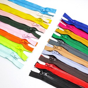 SAS Wholesale Best Quality Open End Colorful Tape Auto Lock Slider Custom Length Plastic Resin Zipper