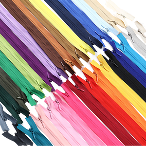 Popular for Invisible Nylon Close-End Zippers Model 3# with Semi-Auto Lock Slider for Garment Home Textile & Bags