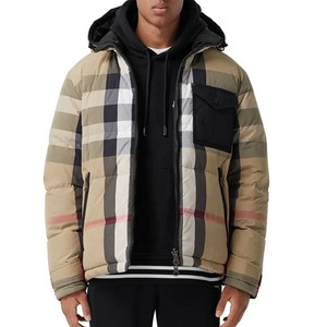 New Design Custom All Over Printed Windproof Satin Zipper Pocket Own Your Logo Double Slider Zip-Up Puffer Jackets Street Style