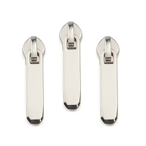 Wholesale Blank #3 Silver Zipper Puller Custom 3# Nickel Metal Zipper Pull for Purse