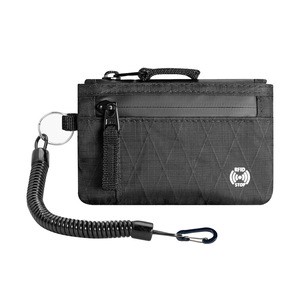 Anti-theft Nylon Zipper Card Holder Cross-border Hot-selling RFID Coin Purse Portable Key Holder Multi-functional Travel