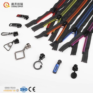 Chinese Supplier Fashion Custom 8# Aircraft Teeth Oiled Color Replacement Slider Rubber Plastic Zipper