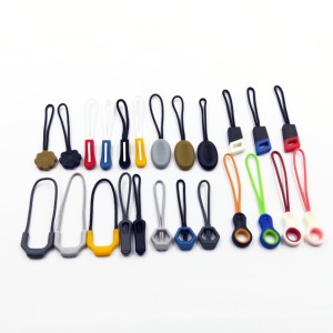 Fancy Rubber Design Rainbow Custom Handbag Zipper Pulls