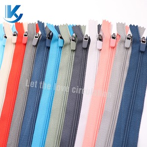Colorful Custom Pocket Zipper With Rubber Puller Head Close End Sewing Nylon Zipper for Cycling Sport Zipper #3