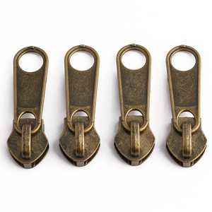 Zipper Manufacturer 10# Non Lock Zinc Alloy Zipper Pull Metal Zipper Slider for Outdoor Backpack