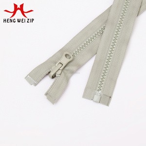 Hengwei Zipper Premium Double-sided Sliders Rail Vislon Zipper Manufacturing Fancy 5# Open End Resin Zipper OEKO-TEX Rust FREE