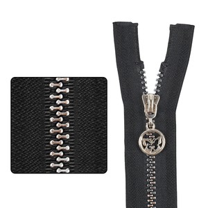 CHENQI Wholesale 5# 8# Resin Metal Zipper Plated Color Teeth Auto-Lock Slider Down Jacket Plastic Zipper