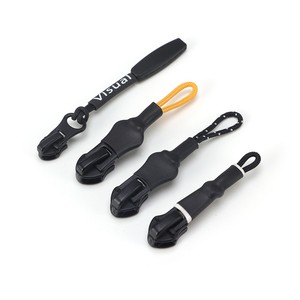 Wholesale Auto Lock Nylon Rope Zipper Puller with Custom Logo Head Cord String Design Metal Material