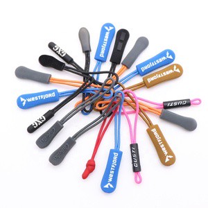 Manufacturer Customized Eco-Friendly Clothing Bag Leather Case Zipper Puller Colorful Silicone Rubber Puller Zipper Puller