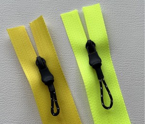 Lanke Custom Fluorescent Orange and Yellow Nylon TPU Waterproof Zipper Close End for Tent Raincoat Ski Bag