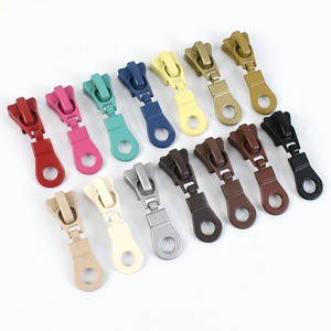 Deepeel F2-4 5# Clothes Accessories Beautiful Stylish Colorful Replacement Alloy Zipper Sliders for Pocket Coat and Zip Repair