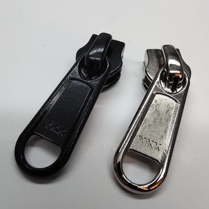 High Quality Eco-Friendly DIY Metal Zipper Pull for for YKK Genuine No.8 Long Brand Lockless Bag Zipper Rectangle Design