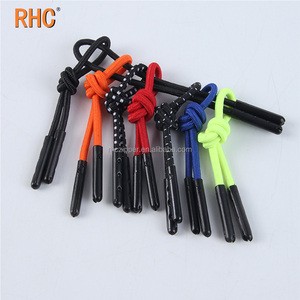 Stretch Elastic Zipper Cord for Outdoor Sports Clothes with Colorful Slider