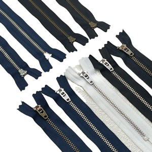 YKK3 No. 4 Brass Metal Jeans Zipper with Self-Locking Spring Head Slider Wholesale From Factory Source for Garments