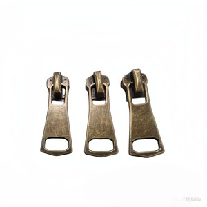 Antique Bronze Metal Zipper Pull Head Size 3# 5# 8# Auto Lock Slider for Garment Outerwear