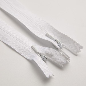 Sbs High Quality 3# Nylon Cloth Edge Invisible Long Chain Zipper for Bags Garments Jeans Clothing Pocket-Custom Length