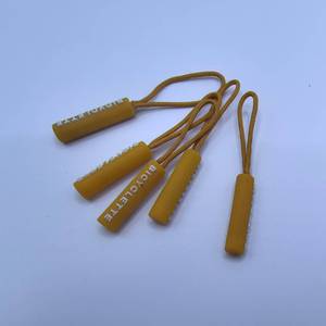 Professional Silicone Zipper Puller Custom Logo Rubber Zipper Pull for Garments Soft PVC Zipper Pullers for Various Bags