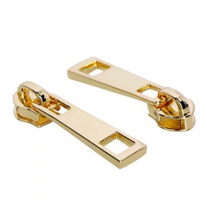 Non-Lock Slider Type Luxury Zipper Puller for Bags Clothing Nickel-Free Customizable Slider Color Zipper Head Made of Zinc Alloy