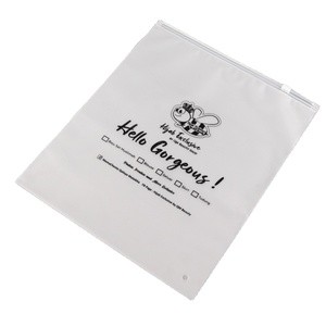 Custom Matte Frosted Black Logo Printed Waterproof Zip Lock Self-sealing Reclosable Poly Socks Clothing Packaging Plastic Bags