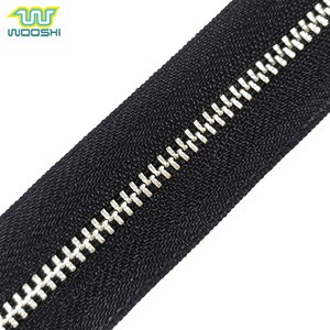 Fast Lead-timed High-quality Nickel Metal Zipper for Women Bags in Wooshi Color Card Factory Price