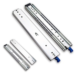 Super Heavy Duty 500LBS 76mm Drawer Slides Industrial Locking Type RV Tool Cabinet Rails For Kitchen Bedroom Dining Car SS304