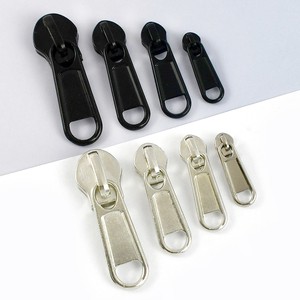 Deepeel ZT029 5# Handbag Accessories DIY Replacement Black Zippers Puller Head Bag Coat Clothes Zipper Slider for Nylon Zipper