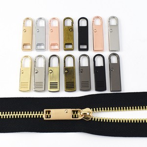 Deepeel ZT048 Metal Zipper Puller Tab Bags Clothes Detachable Spring Zip Slider Head Replacement Universal Zippers Accessories