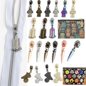Bag DIY Accessories Custom Zipper Puller Zinc Alloy 5# Nylon Personalized Design Zip Sliders Zipper Pulls for Handbags
