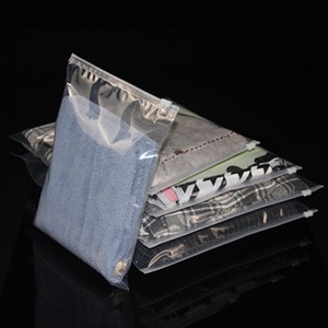 Custom Logo Plastic T Shirt Underwear Frosted Ziplock Self Sealing Packaging Zipper Bags Eco Friendly Bag for Clothings