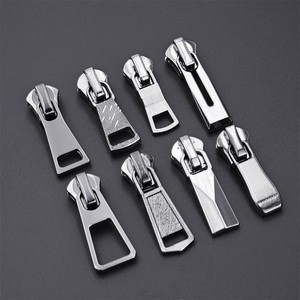High Quality Backpack #3 #5 #8 4 5 4.5 YG Zinc Alloy Zip Pulls Zipper Sliders Head Metal Custom Stainless Steel Zipper Puller