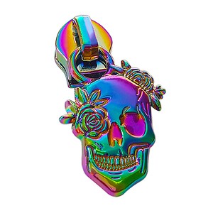 Wholesale Garment Accessories Puller Blank Alloy rainbow Metal Zipper Slider for Bags and Clothing