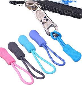 High Quality Black Zipper Pull Cord Extender Plastic Replacement for Backpacks Jackets Handbags-Wholesale Zipper Sliders