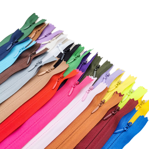 Wholesale Custom logo Colorful Invisible Zipper 50cm 60cm 70cm for Dress Pillow
