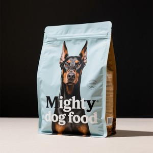 Customized Printed 1.5kg Flat Bottom Zipper Pouch Stand-Up Design for Sushi Pet & Dog Food Packaging PET Food Bag