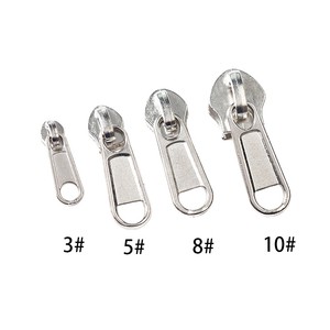 Wholesale Nylon Zipper Pulls Slider Non-Lock Zipper Head Zinc Alloy/Metal for Clothing Bags Garments Shoes
