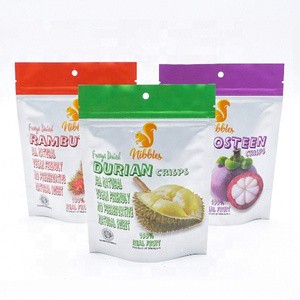 Custom Logo Laminated Pouch Bag Resealable Standup Zipper Dry Fresh Frozen Food Fruits Packaging Bag