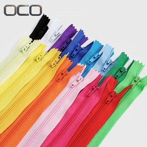 OCO Factory Wholesale Custom Zipper Close-end Zippers 3# Nylon Zippers for Garment Sewing Accessories