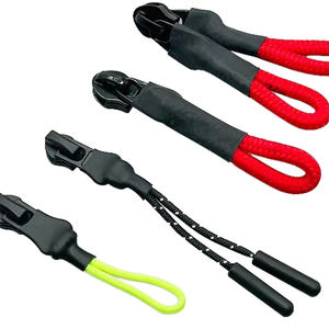 Durable Zipper Sliders with Reflective Thread and Plastic Dip Tips